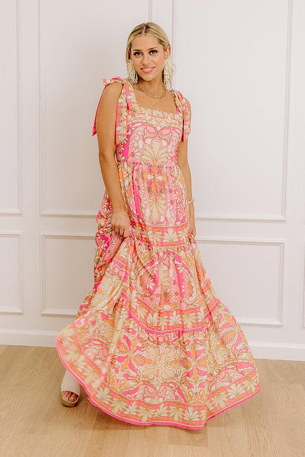 Sunshine Serenade Floral Maxi Dress Product Image