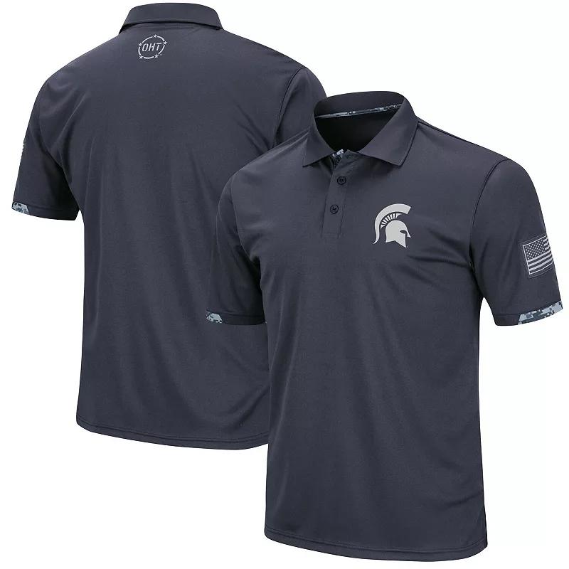 Men's Colosseum Charcoal Cal Bears OHT Military Appreciation Digital Camo Polo,  Product Image
