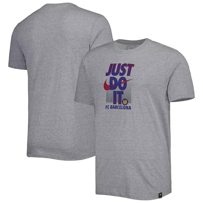 Men's Nike Gray Barcelona Just Do It T-Shirt,  Product Image