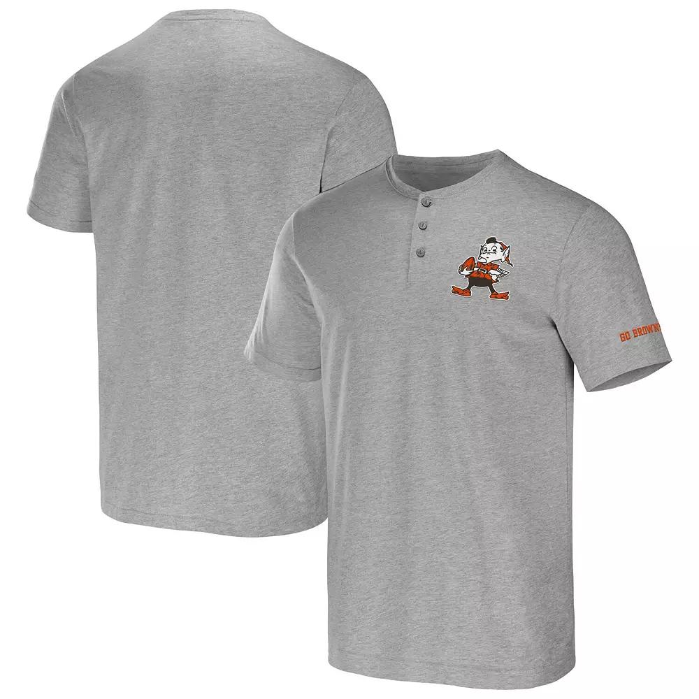 Men's NFL x Darius Rucker Collection by Fanatics Heather Gray San Francisco 49ers Henley T-Shirt,  Product Image