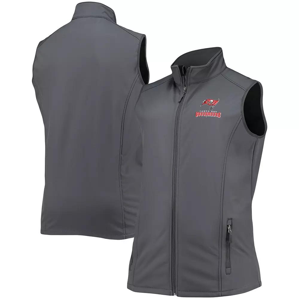 Men's Dunbrooke Charcoal Tampa Bay Buccaneers Big & Tall Archer Softshell Full-Zip Vest,  Product Image