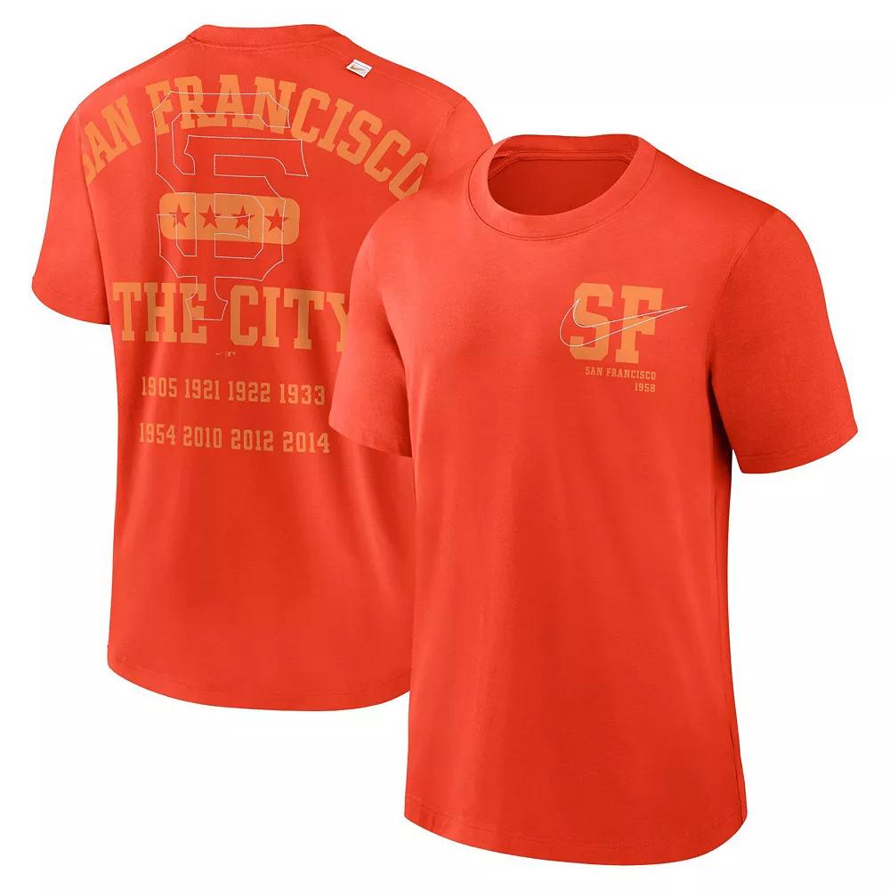 Men's Nike Orange San Francisco Giants Statement Game Over T-Shirt, Size: Small Product Image