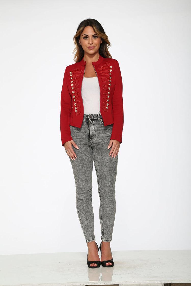 Red Military Jacket Product Image