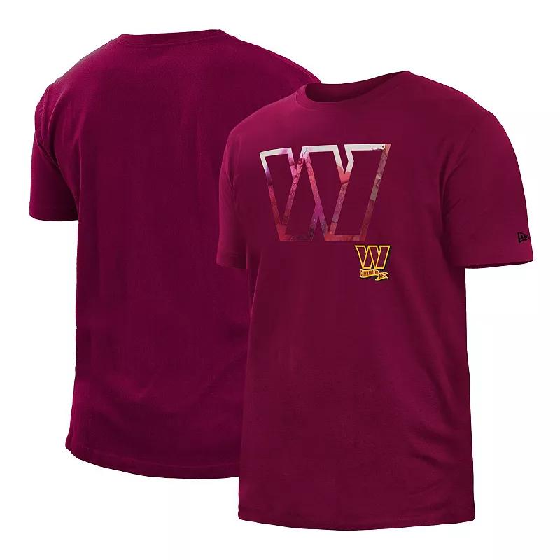 Men's New Era Burgundy Washington Commanders 2022 Sideline Ink Dye T-Shirt, Size: Large, Wft Red Product Image
