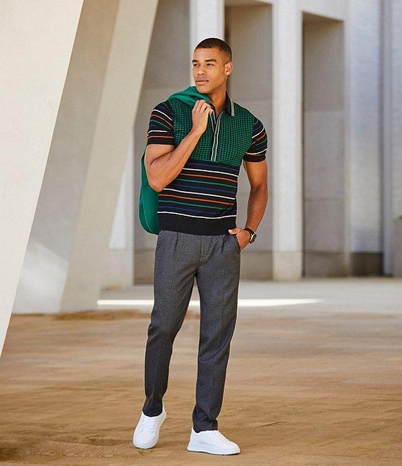 Murano Prehistoric Prep Collection Lucas Carrot-Fit Suit Separates Pleated Dress Pants Product Image