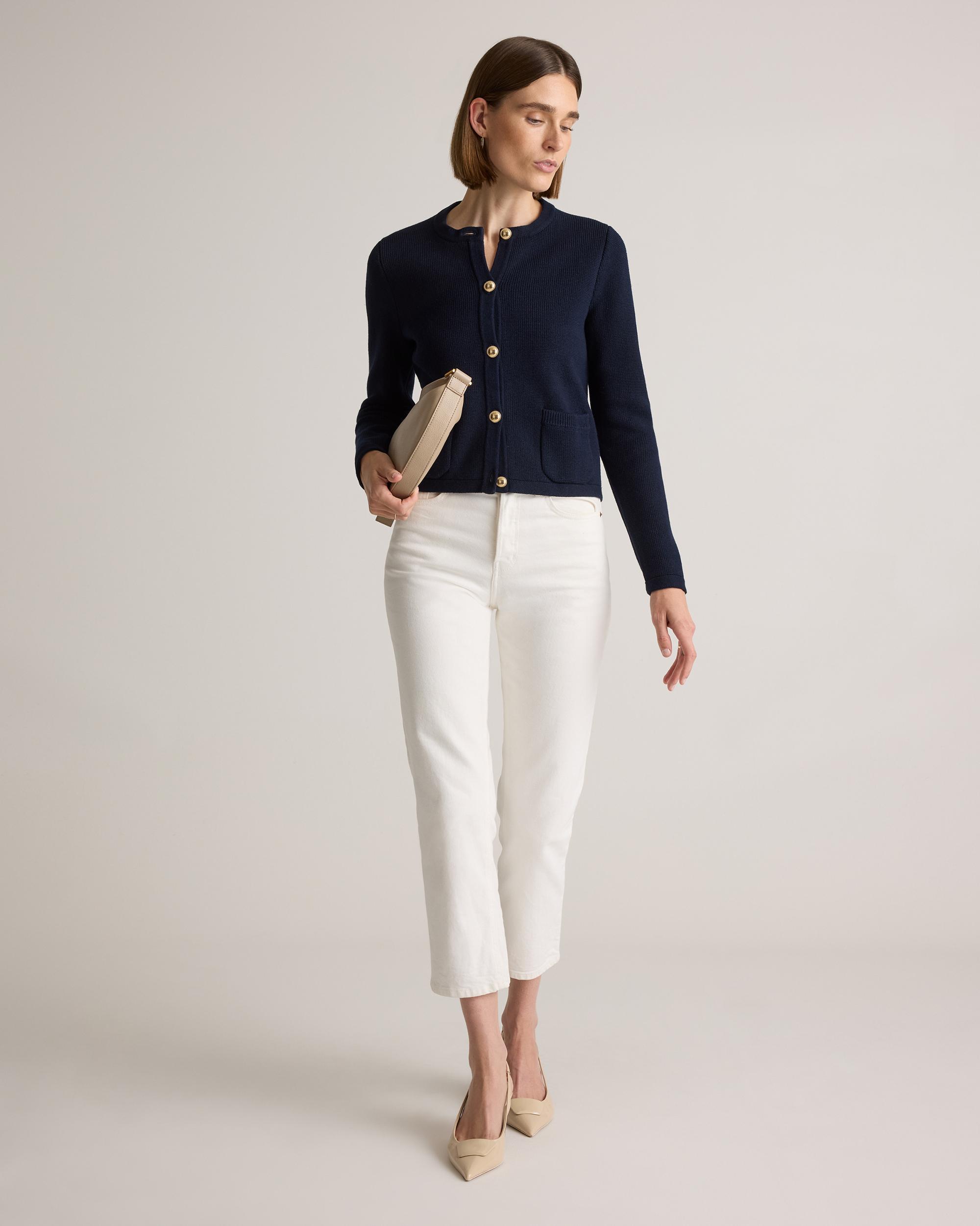 Quince | Women's Sweater Jacket Size XL, Organic Cotton Product Image