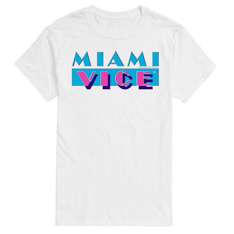 Big & Tall Miami Vice Logo Graphic Tee, Men's,  Product Image