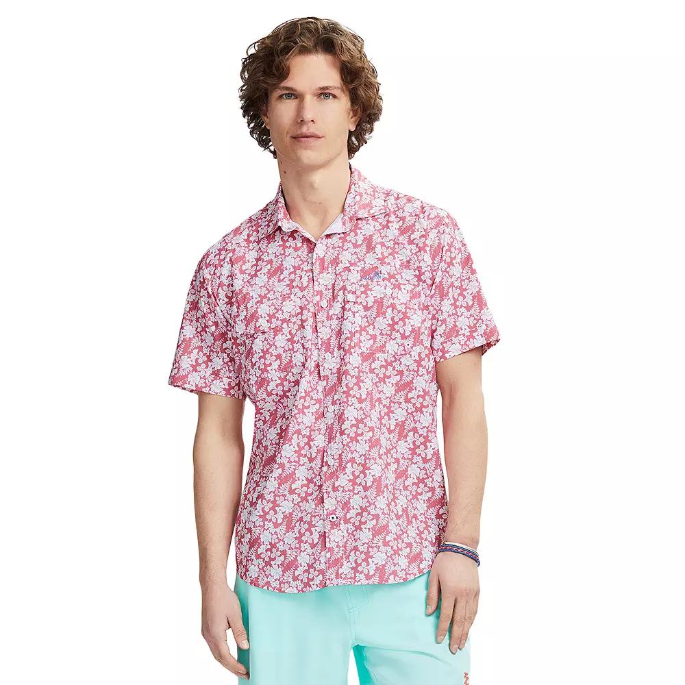 Men's IZOD Sunshield Performance Short Sleeve Button Down Shirt,  Product Image