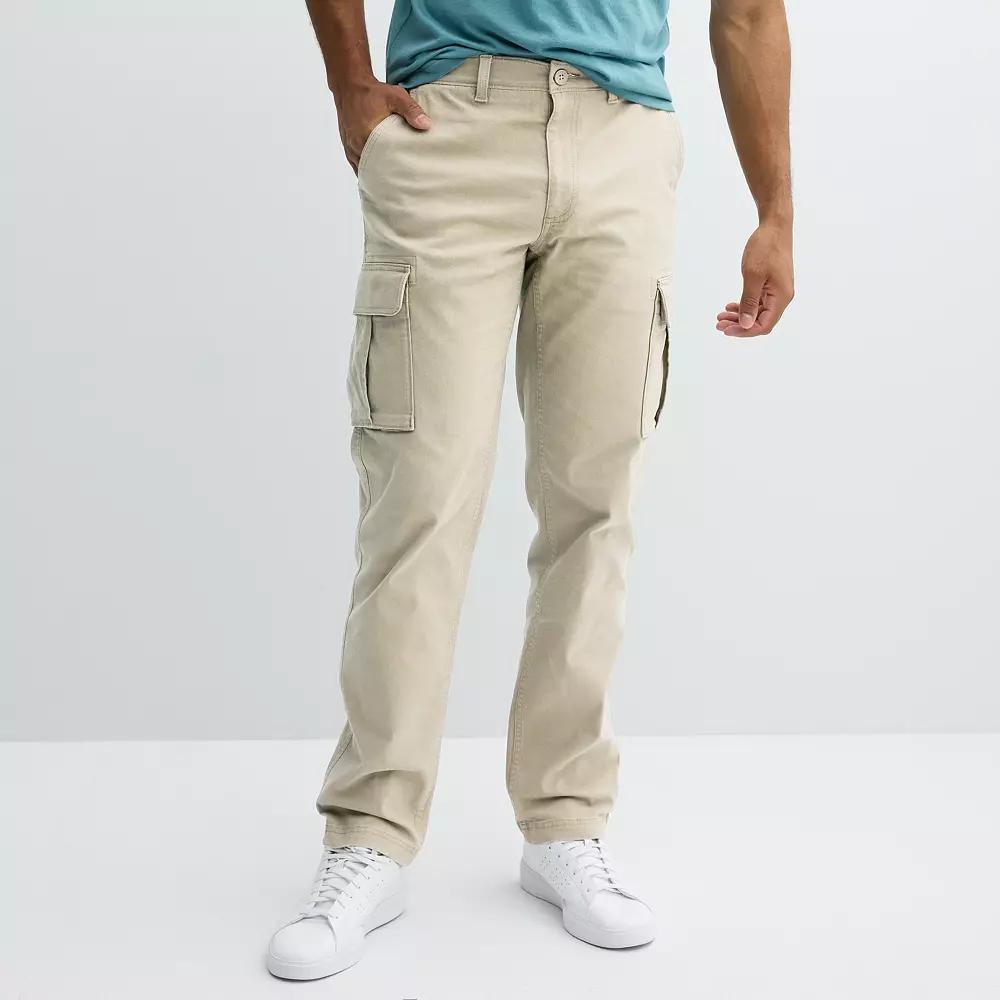 Men's Sonoma Goods For Life® Canvas Cargo Pants, Size: 40 X 32, Brown Product Image