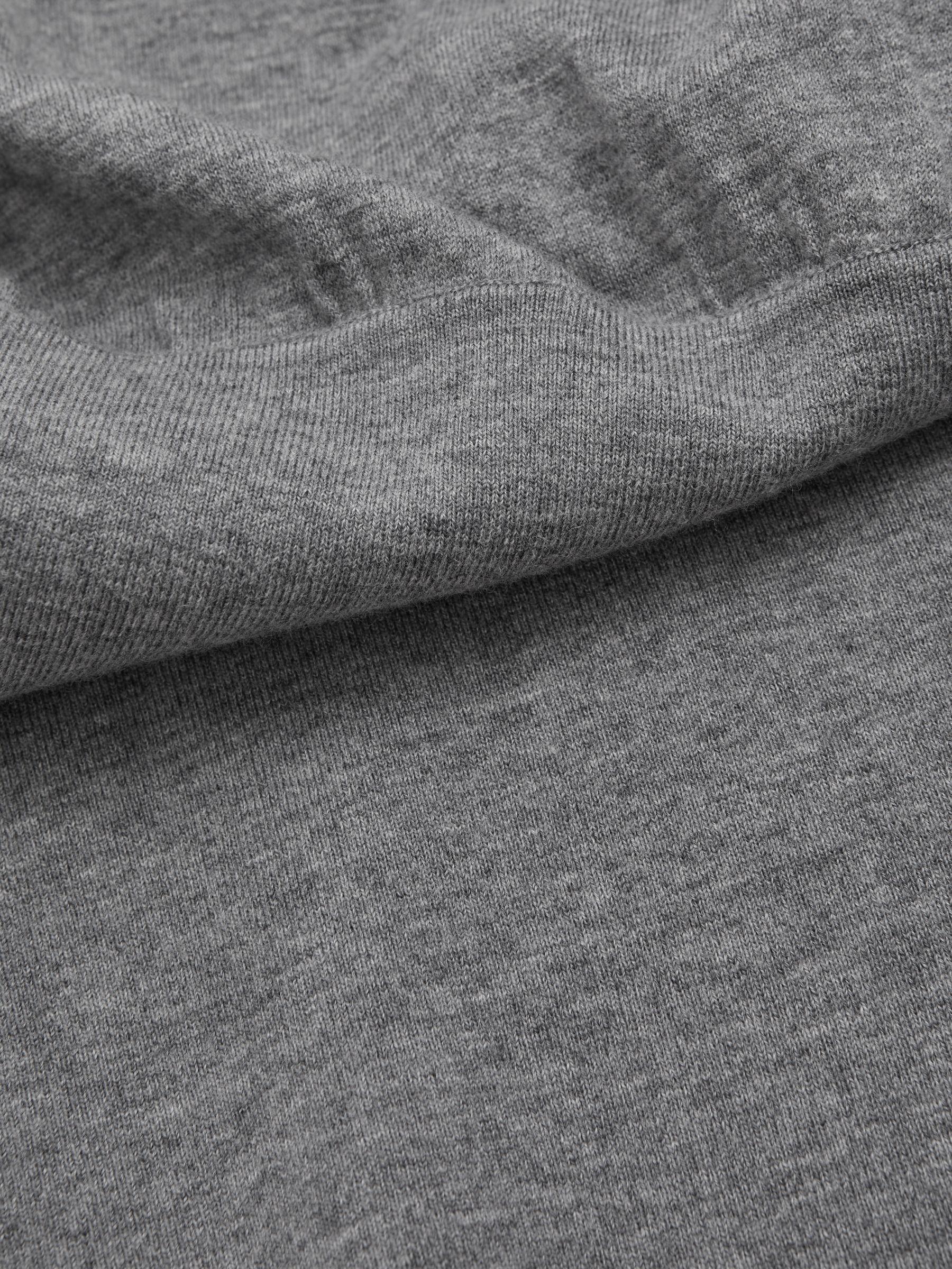 Linen Wide-Leg Whipstitch Trousers in White Product Image