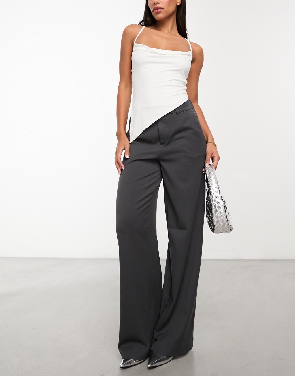 Object mid rise pull on smart pants Product Image