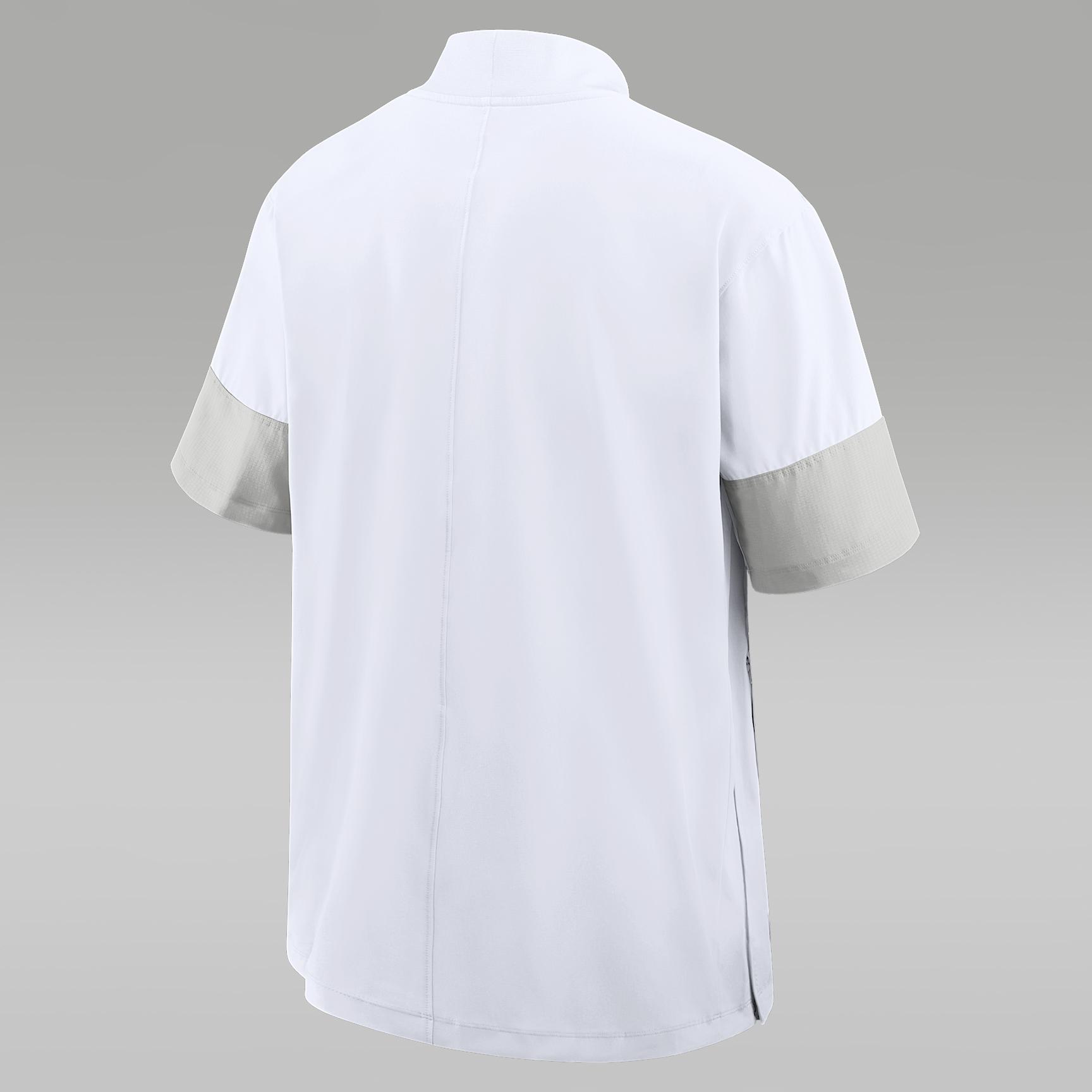 Florida Sideline Coach Men's Nike Jordan Brand 1/2-Zip Short-Sleeve Jacket Product Image