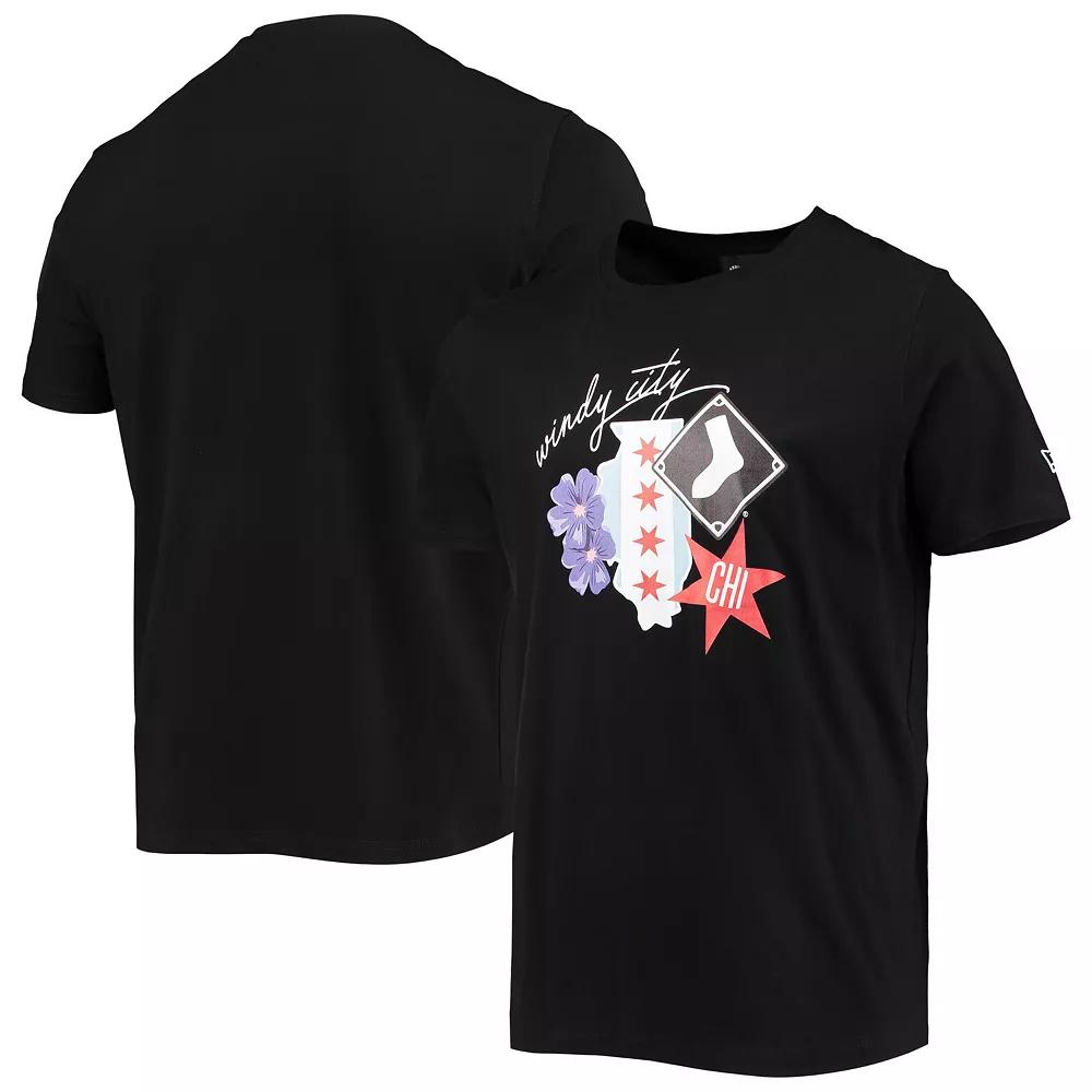 Men's New Era Black Chicago White Sox City Cluster T-Shirt,  Product Image