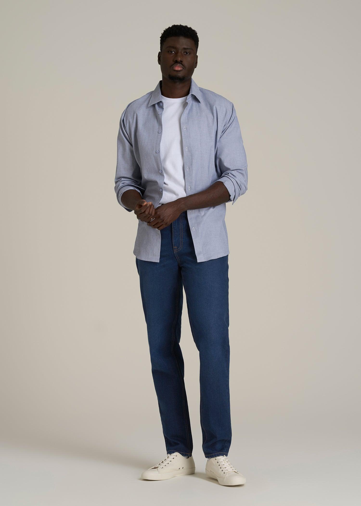 Milo RELAXED TAPERED FIT Jeans for Tall Men in Midnight Blue Wash Male Product Image