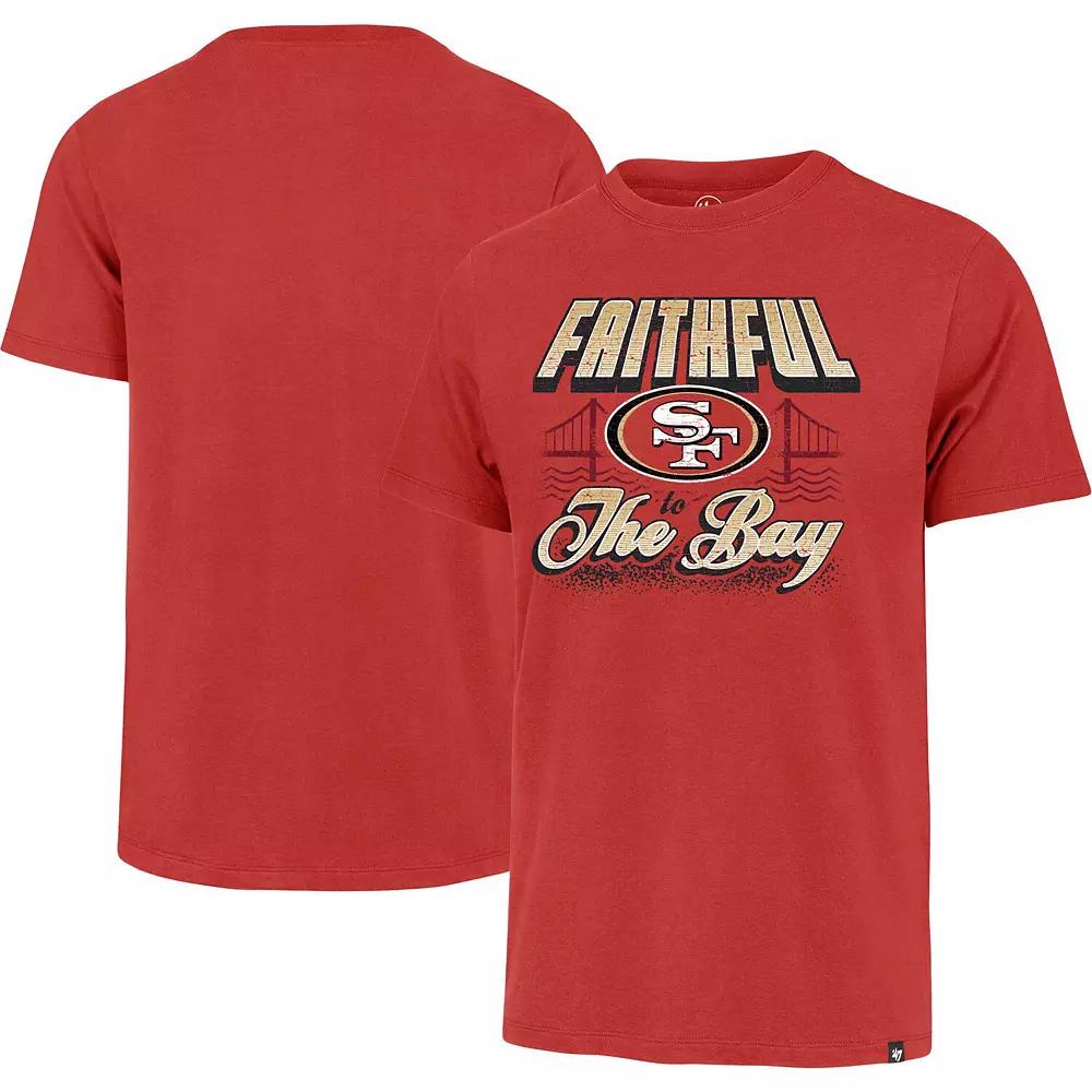 Men's '47 Scarlet San Francisco 49ers Faithful to the Bay Regional Franklin T-Shirt, Size: 2XL, Red Product Image