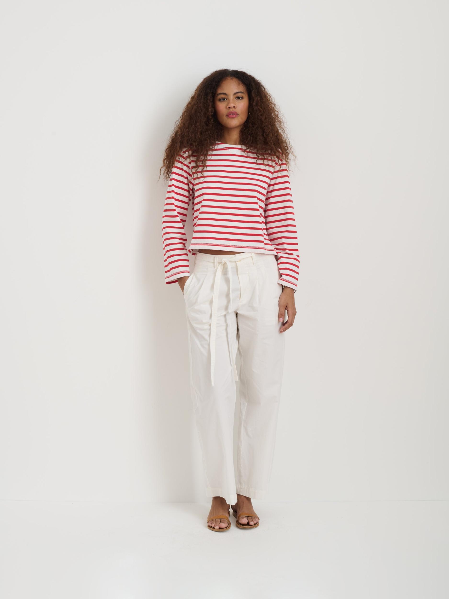 Marseille Striped Boatneck Tee In Cotton Product Image