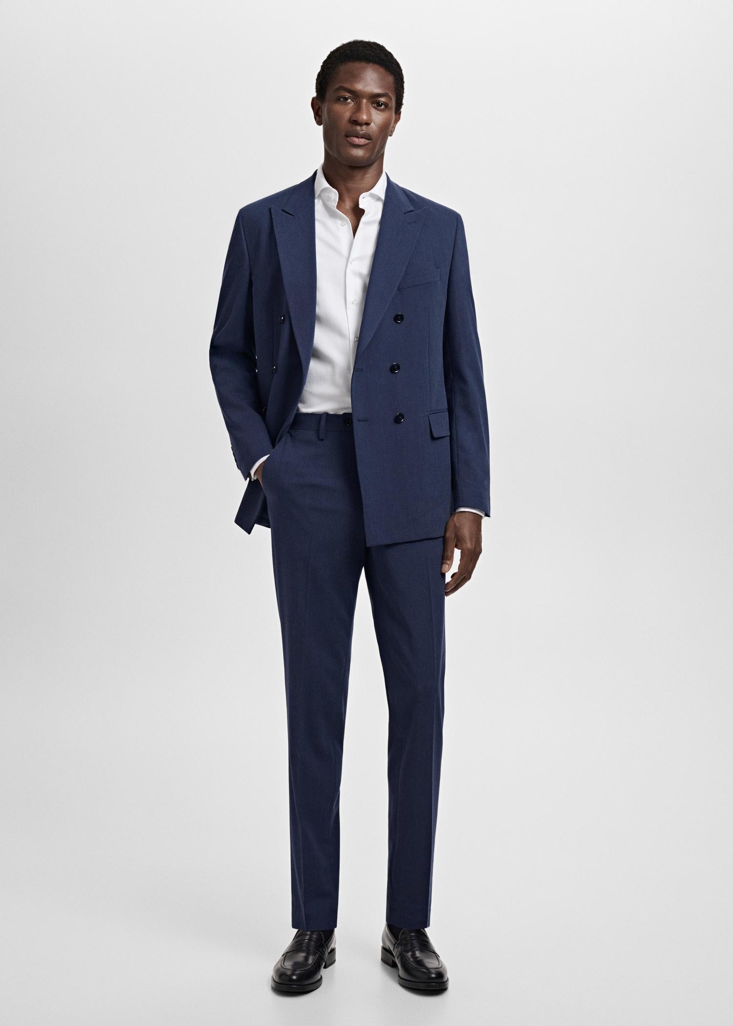 100% cotton slim-fit suit shirt - Men | MANGO USA Product Image