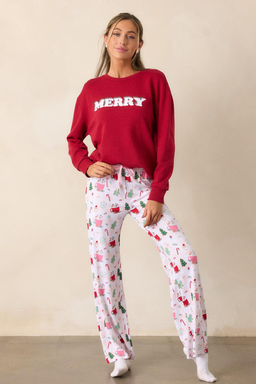 Cocoa & Cookie Wonderland Ivory Pajama Pants Product Image