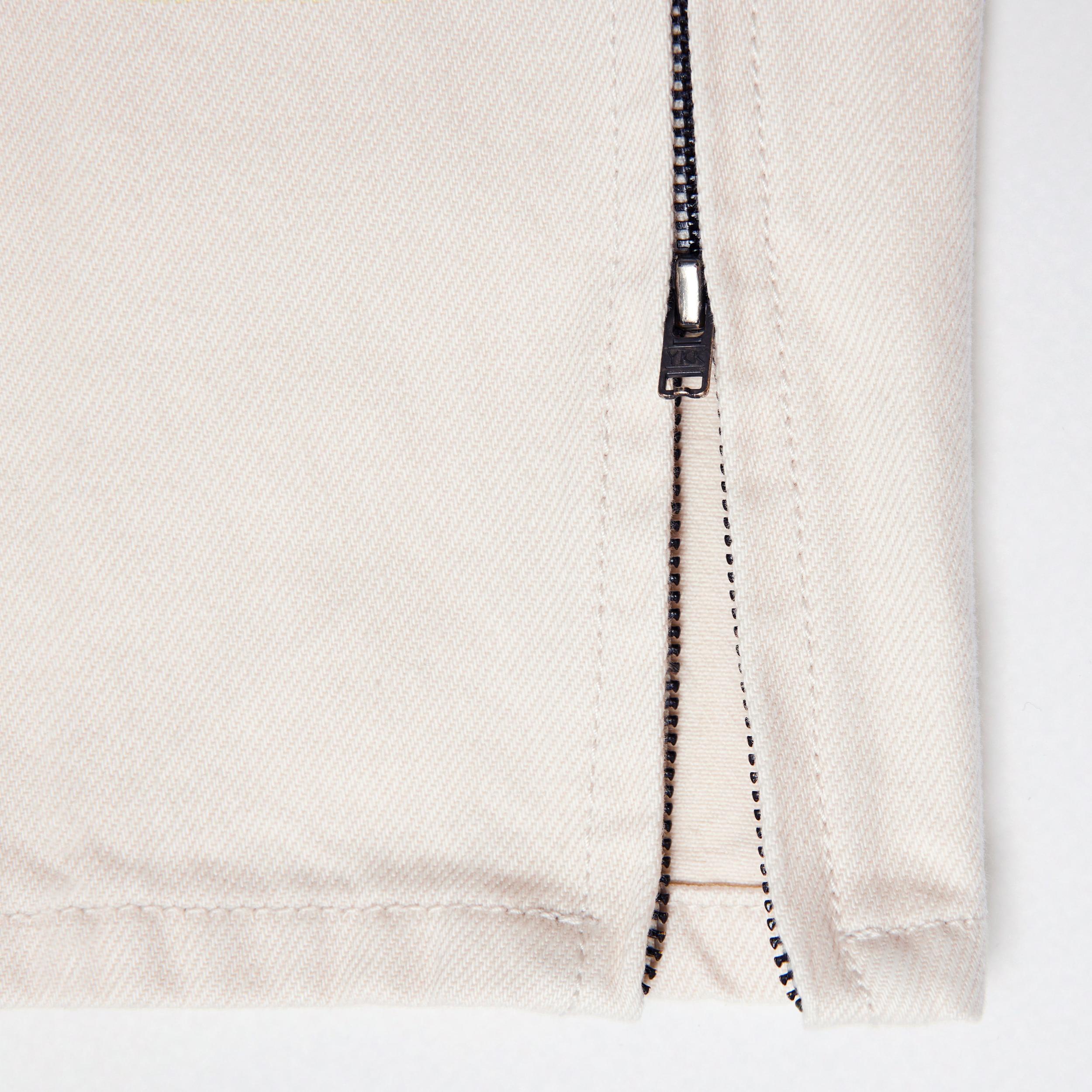 Cream Denim Jeans Product Image