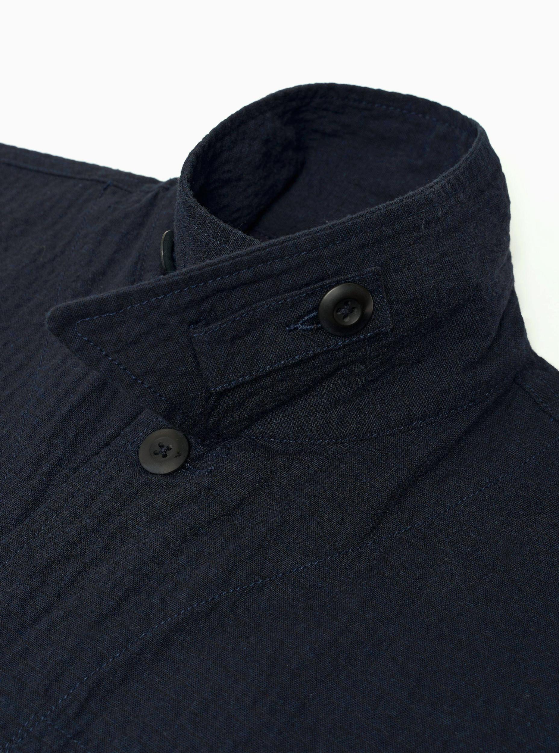 Dark Navy Ospina Cotton Duty Jacket  Product Image