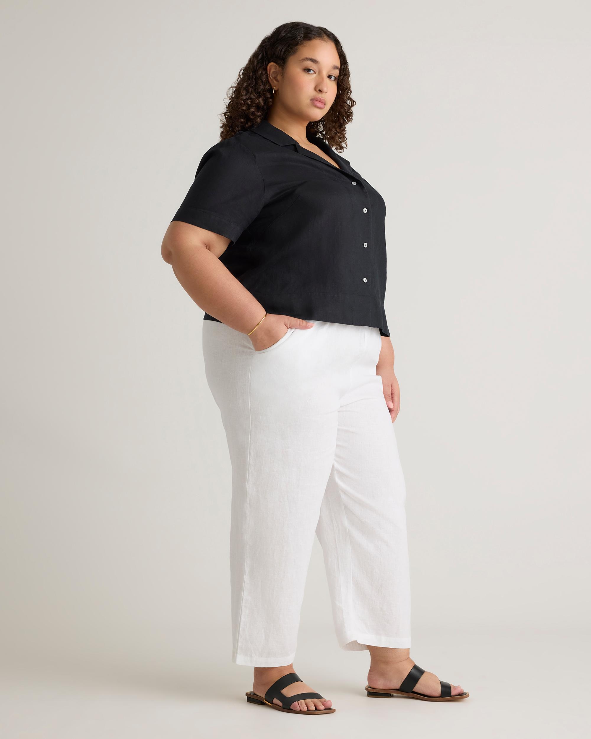 Quince | Women's 100% European Linen Short Sleeve Shirt Product Image