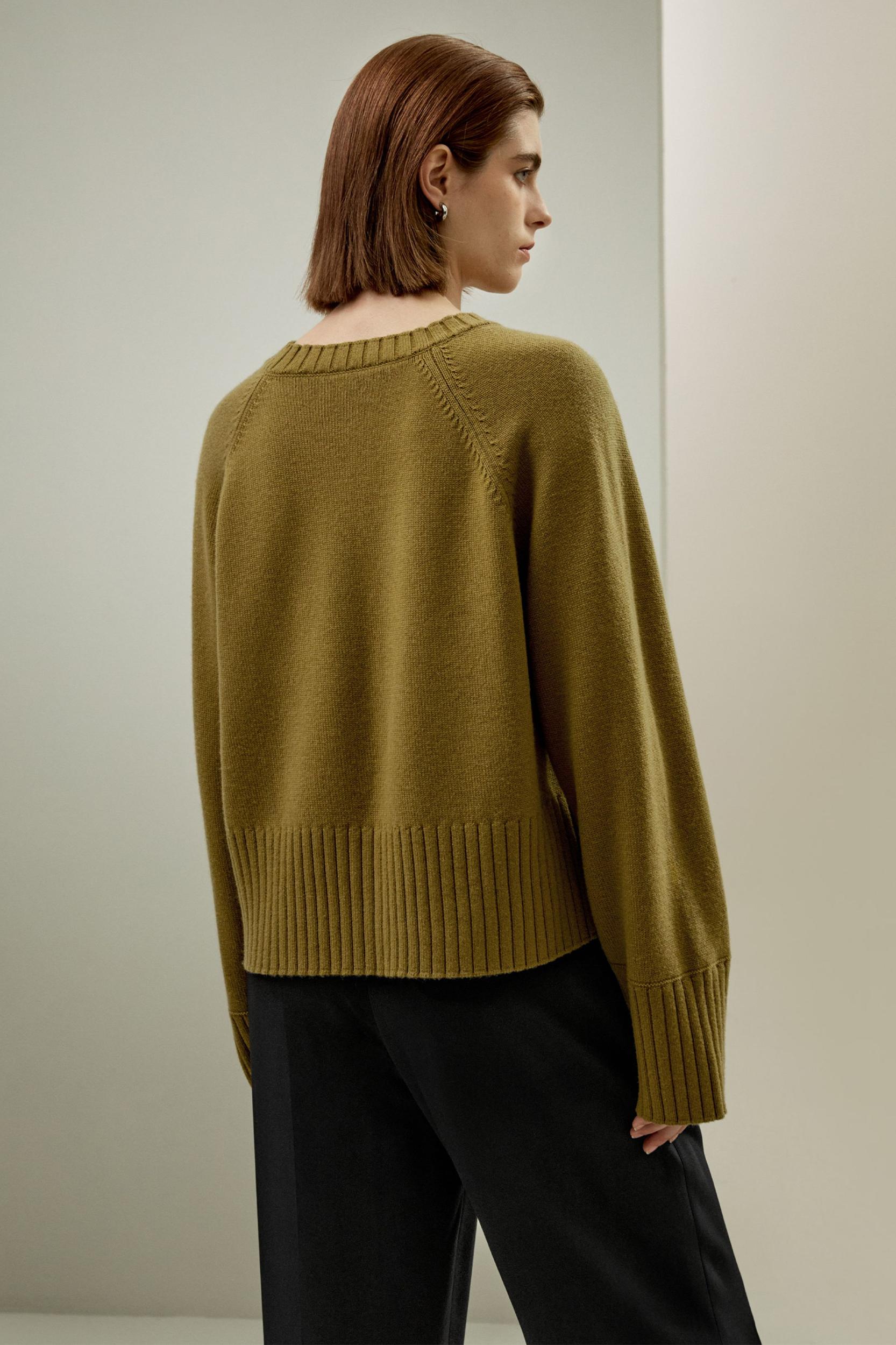 LILYSILK Cashmere Sweater Crew Neck - for Women - White Wool Cashmere - Elegant Mid-Rise Style Sweater S Product Image