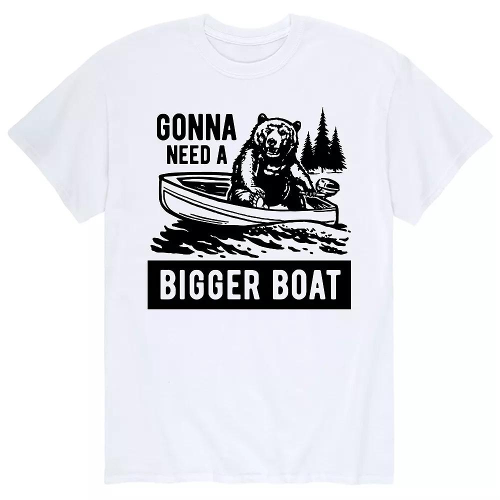 Men's "Gonna Need A Bigger Boat" Bear Tee,  Product Image