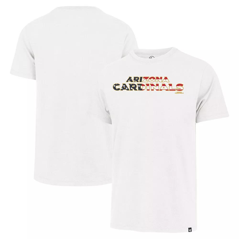 Men's '47 White Arizona Cardinals Flag Script Franklin T-Shirt,  Product Image