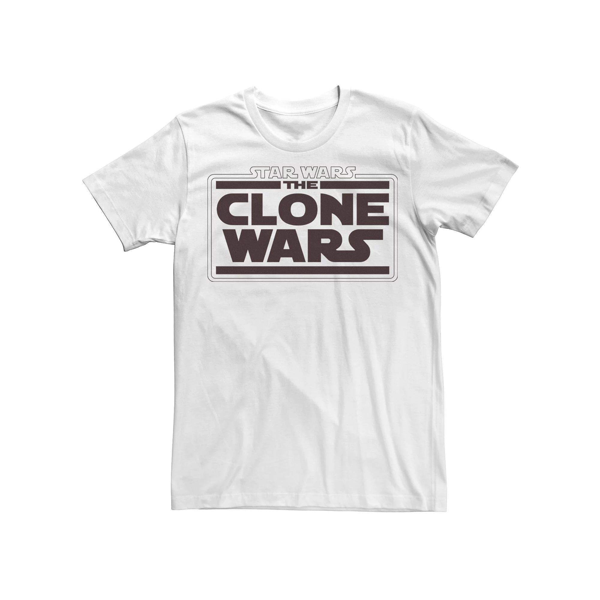 Men's Star Wars: The Clone Wars Logo Stack Tee,  Product Image