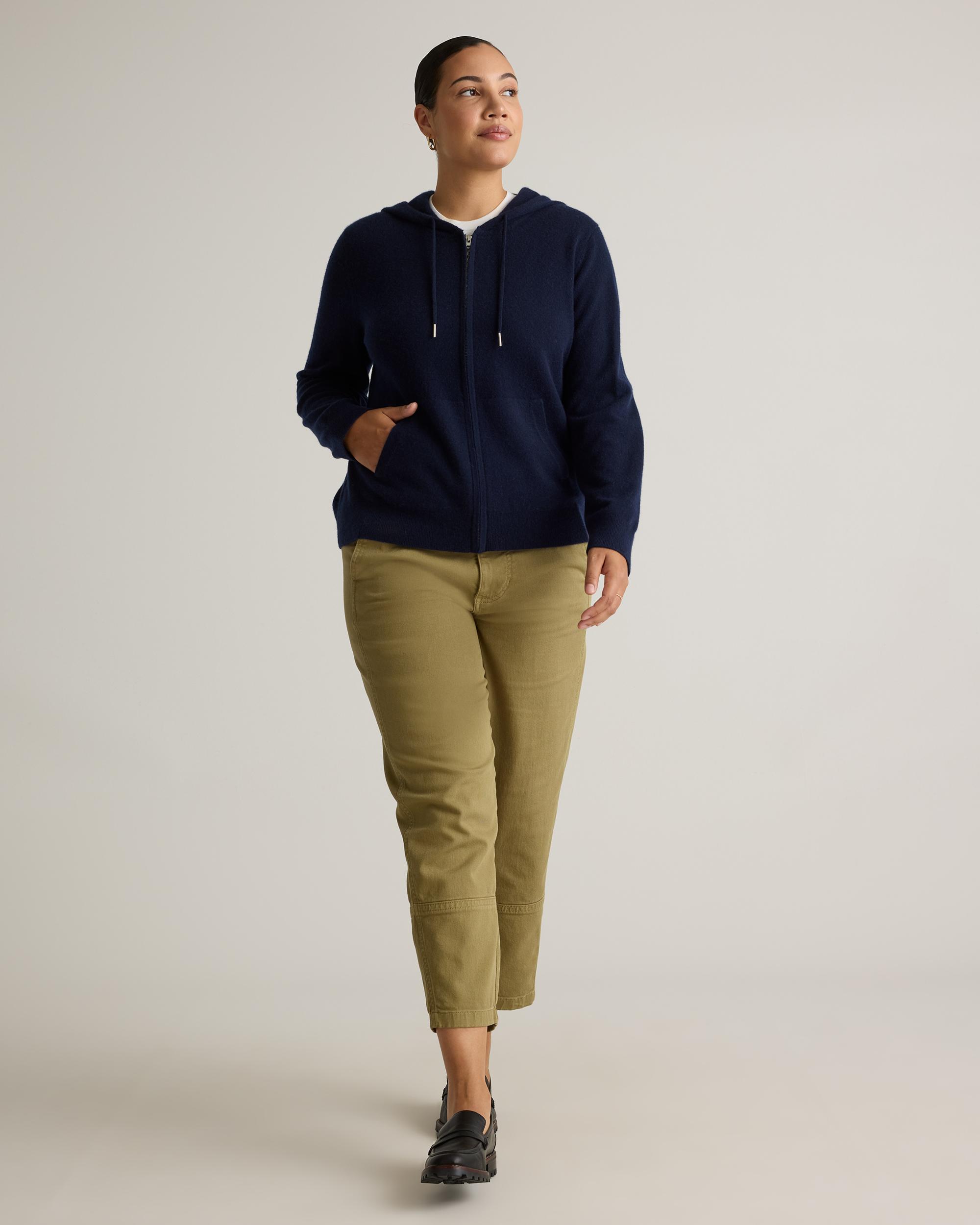 Quince | Women's Mongolian Cashmere Full-Zip Hoodie Product Image