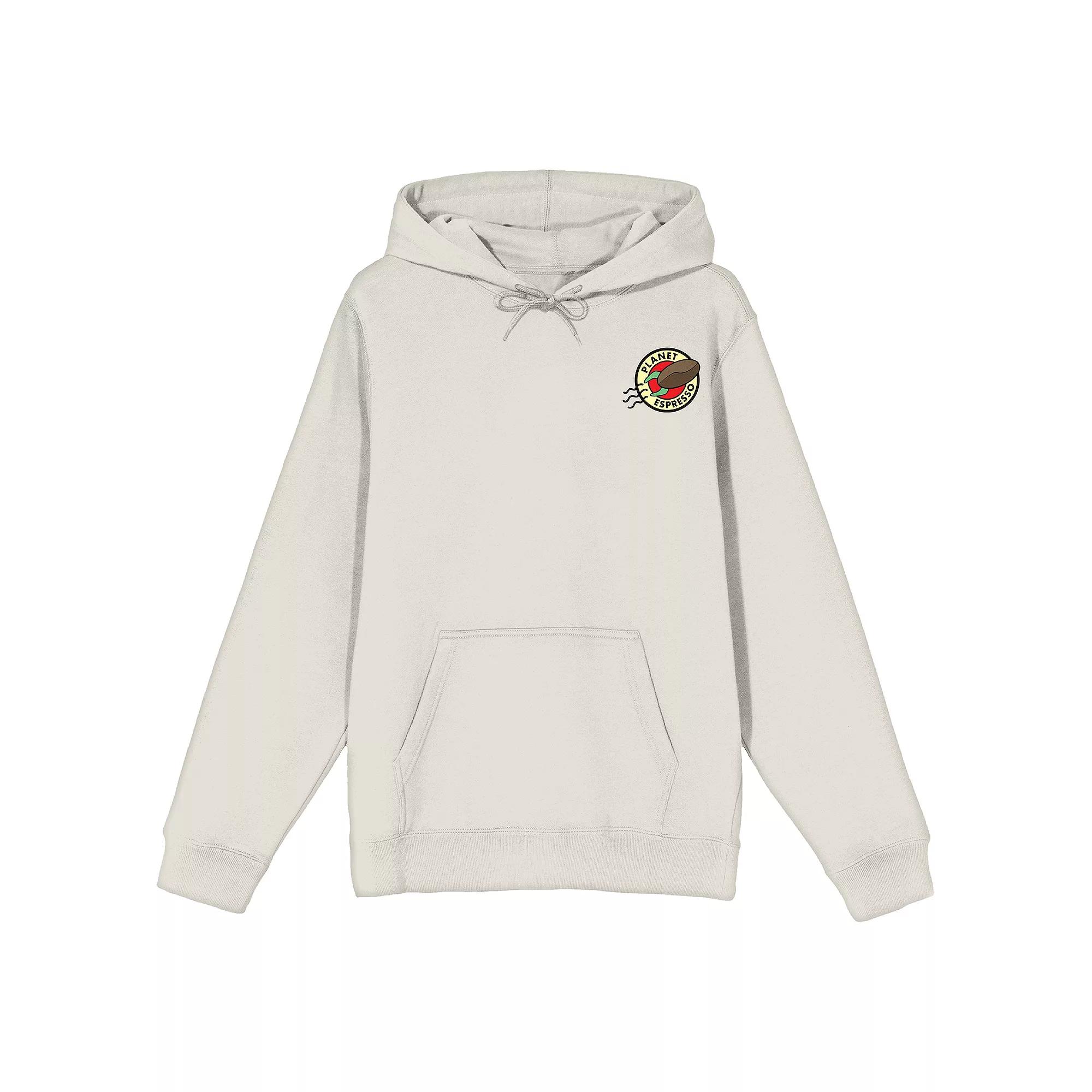 Men's Futurama Planet Espresso Graphic Hoodie,  Product Image