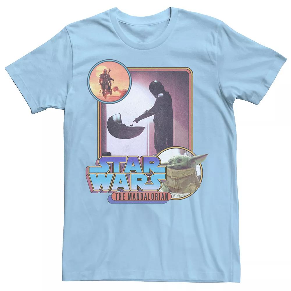 Men's Star Wars: The Mandalorian Retro Style Portrait Tee,  Product Image