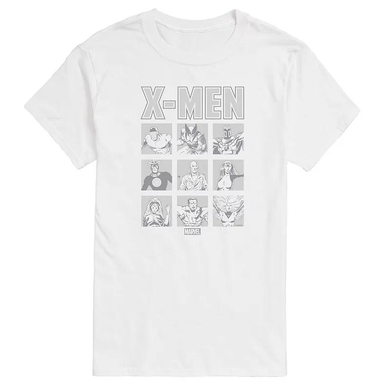 Big & Tall Marvel X-Men Monochrome Grid Graphic Tee, Men's,  Product Image