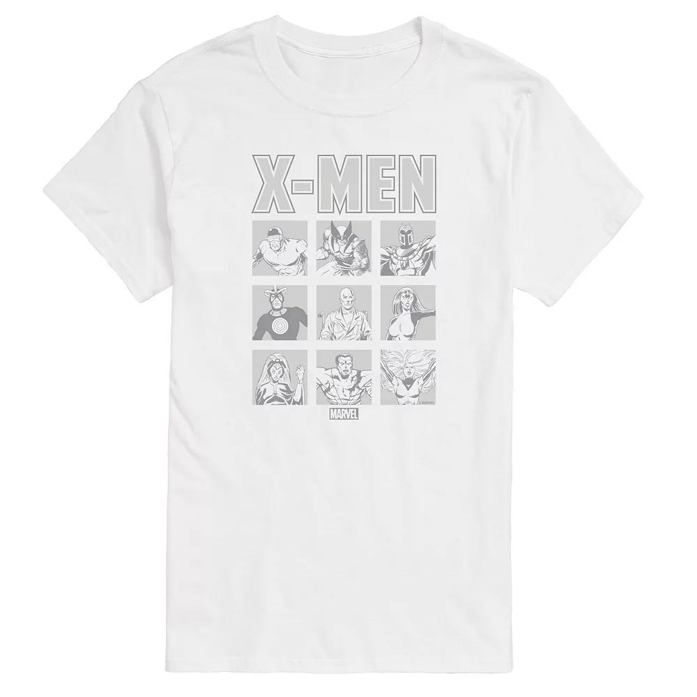 Big & Tall Marvel X-Men Monochrome Grid Graphic Tee, Men's,  Product Image