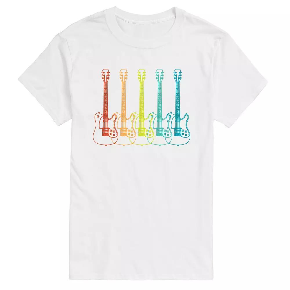 Big & Tall Guitar Lineup Graphic Tee, Men's,  Product Image