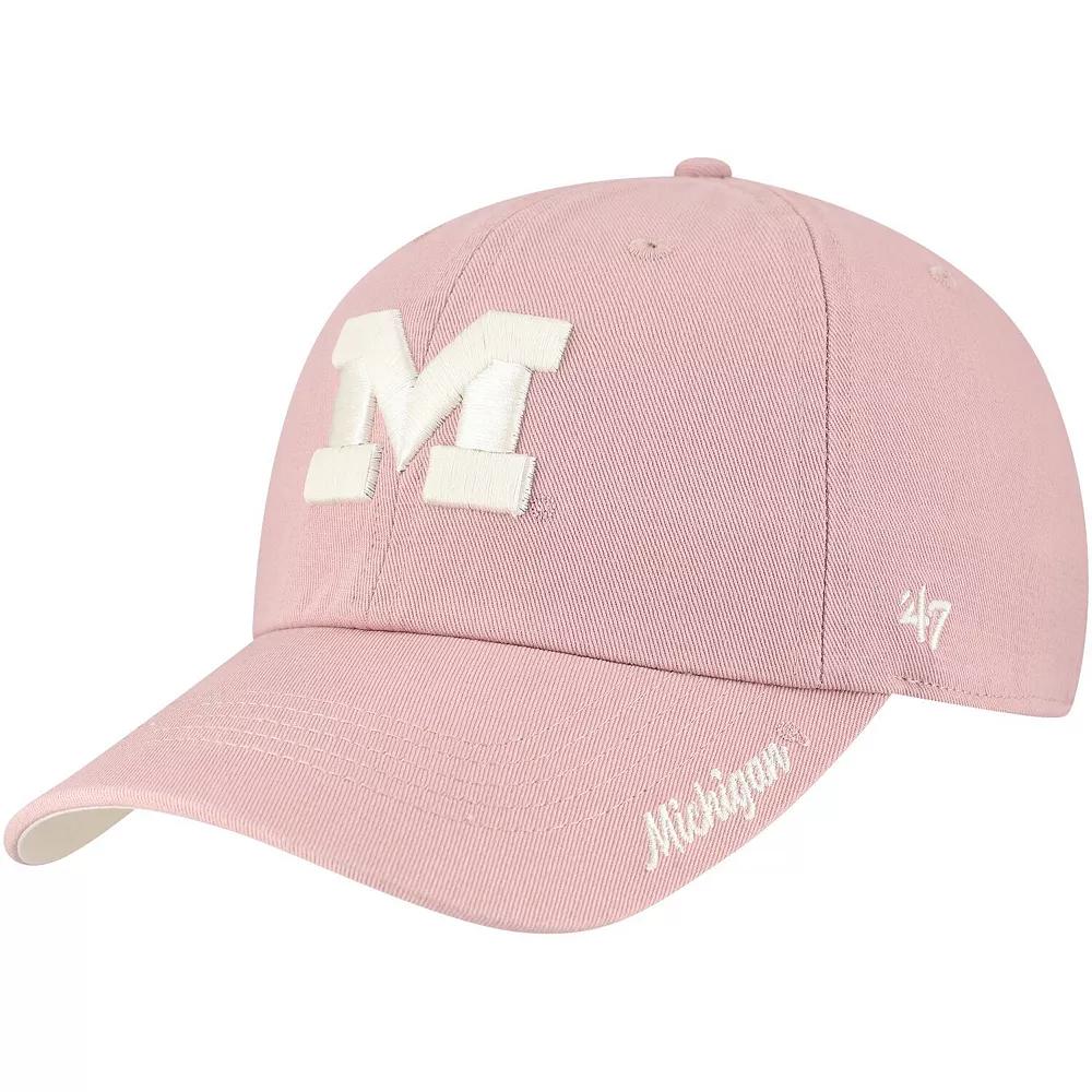 Women's '47 Light Pink Michigan Wolverines Dusty Miata Clean Up Adjustable Hat Product Image
