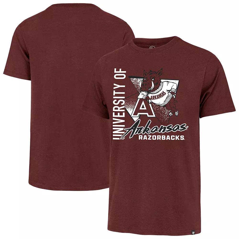 Men's '47 Crimson Arkansas Razorbacks Side Arm Franklin T-Shirt, Size: XL, Red Product Image