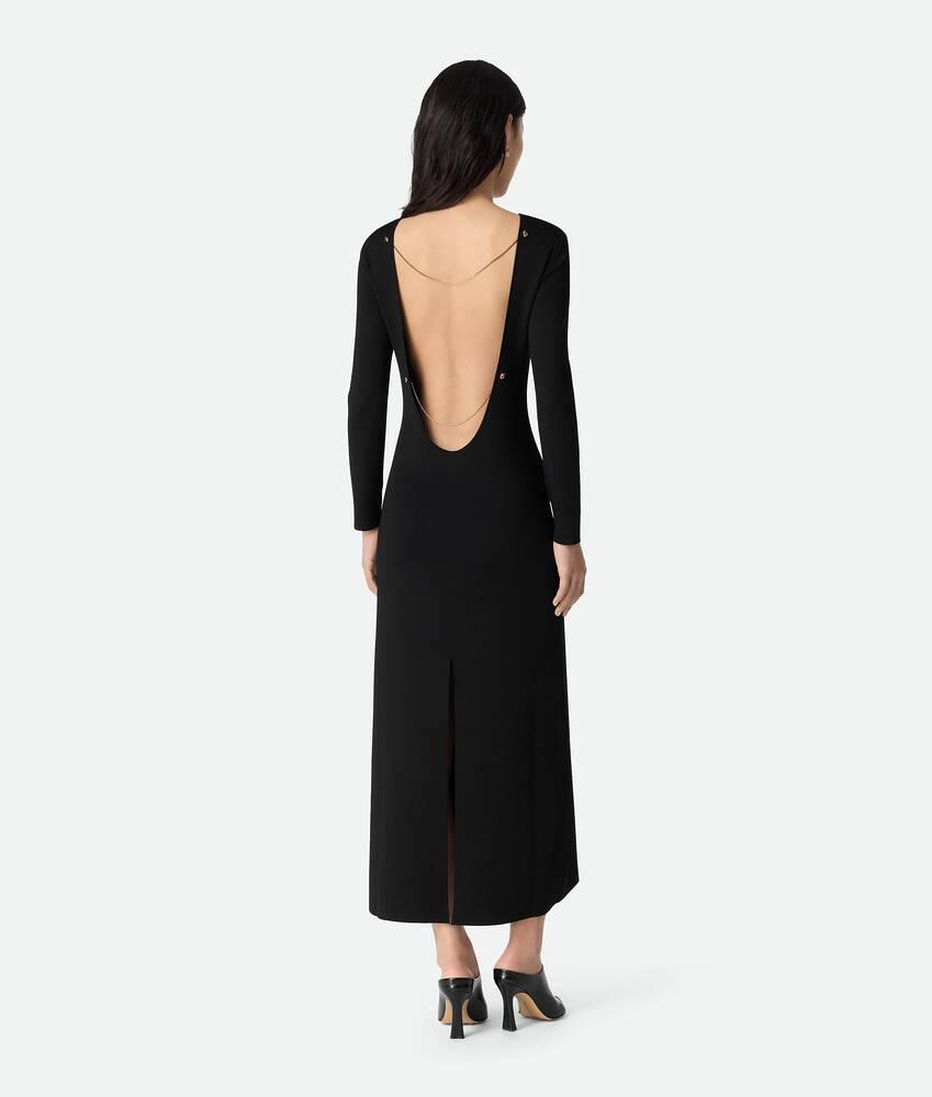 Women's Compact Viscose Dress in Black Product Image