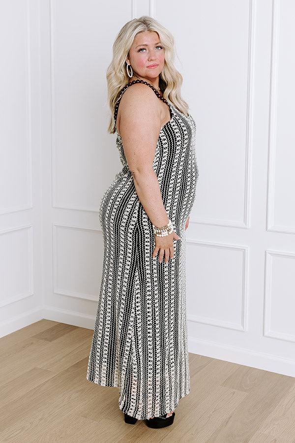 Acapulco Sunsets Knit Maxi Dress Curves Product Image