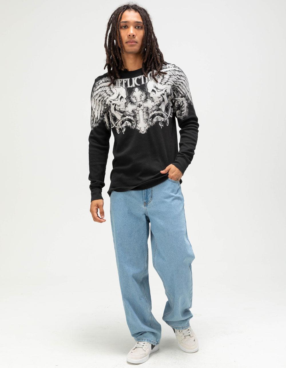 AFFLICTION Winged Up Mens Thermal - BLACK Product Image