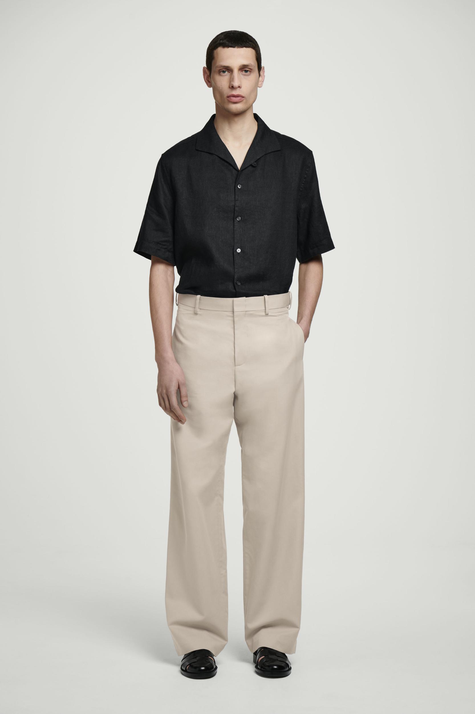 LINEN SHORT-SLEEVED SHIRT Product Image