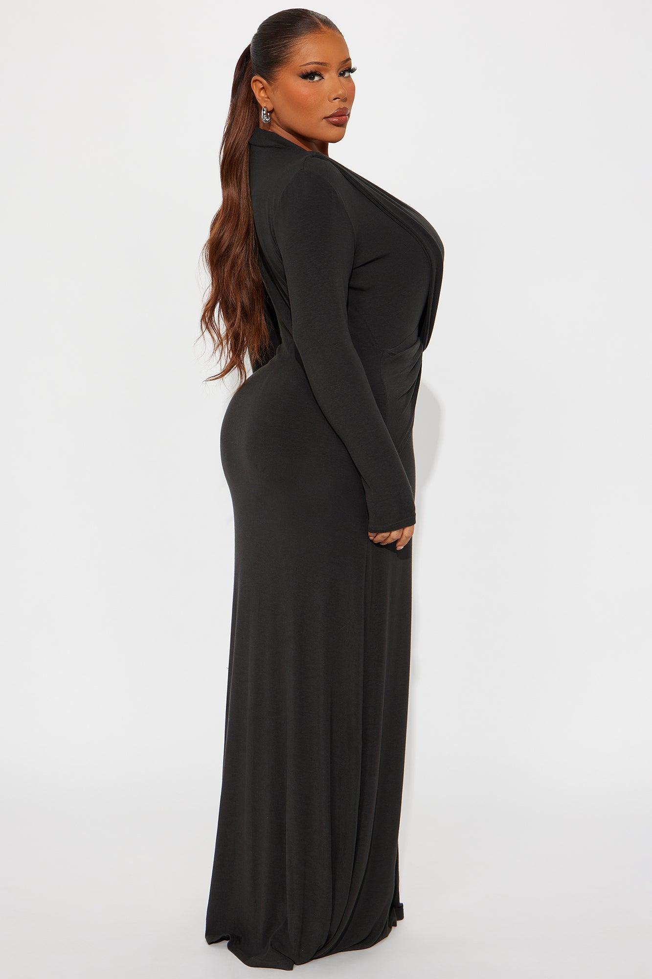 Roxy Twist Maxi Dress - Charcoal Female Product Image