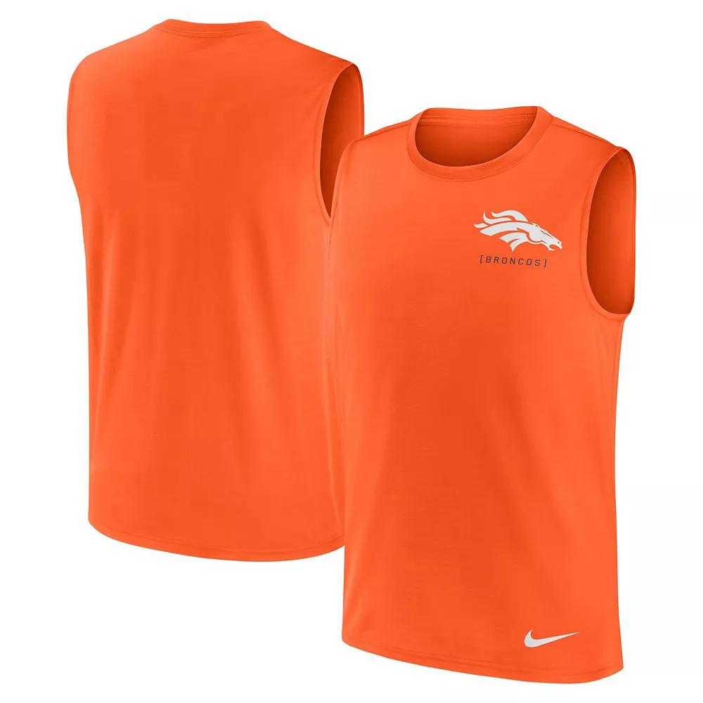 Men's Nike Orange Denver Broncos Muscle Tank Top, Size: Medium Product Image