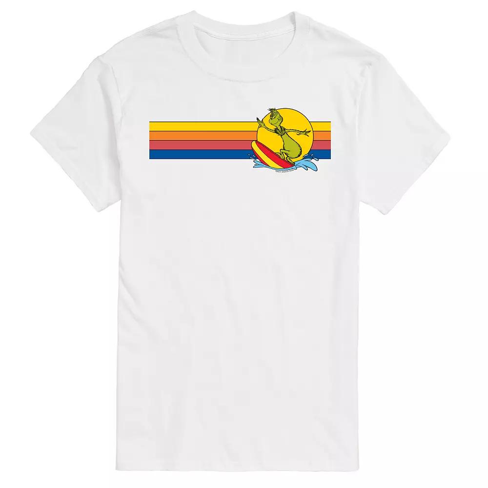 Big & Tall Dr. Seuss The Grinch Surf Retro Graphic Tee, Men's,  Product Image