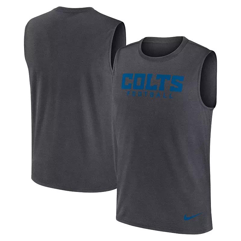Men's Nike Gray Indianapolis Colts Primetime Legend Performance Muscle Tank Top,  Product Image