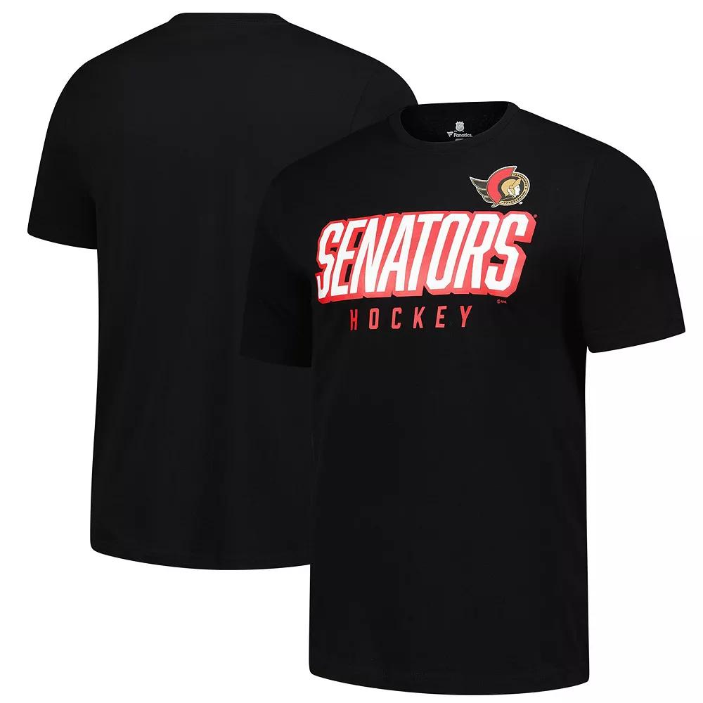 Men's Fanatics Black Ottawa Senators T-Shirt,  Product Image