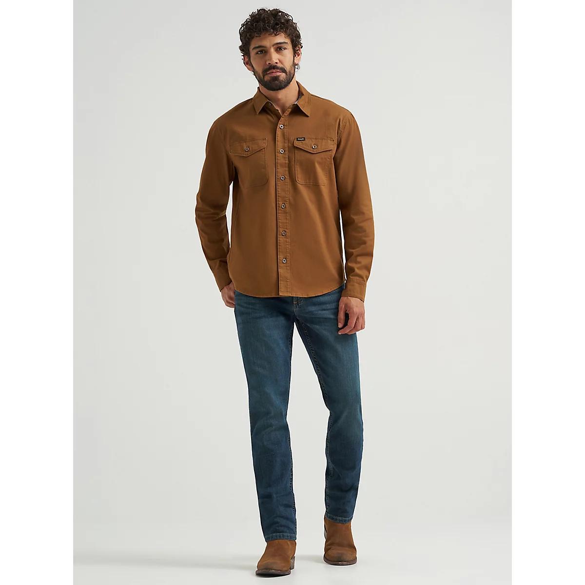 Men's Wrangler® Epic Soft™ Stretch Twill Shirt in Dachshund Product Image