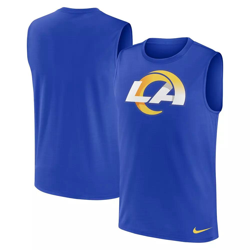 Men's Nike Royal Los Angeles Rams Blitz Legend Muscle Perform Tank Top, Size: Medium, Blue Product Image