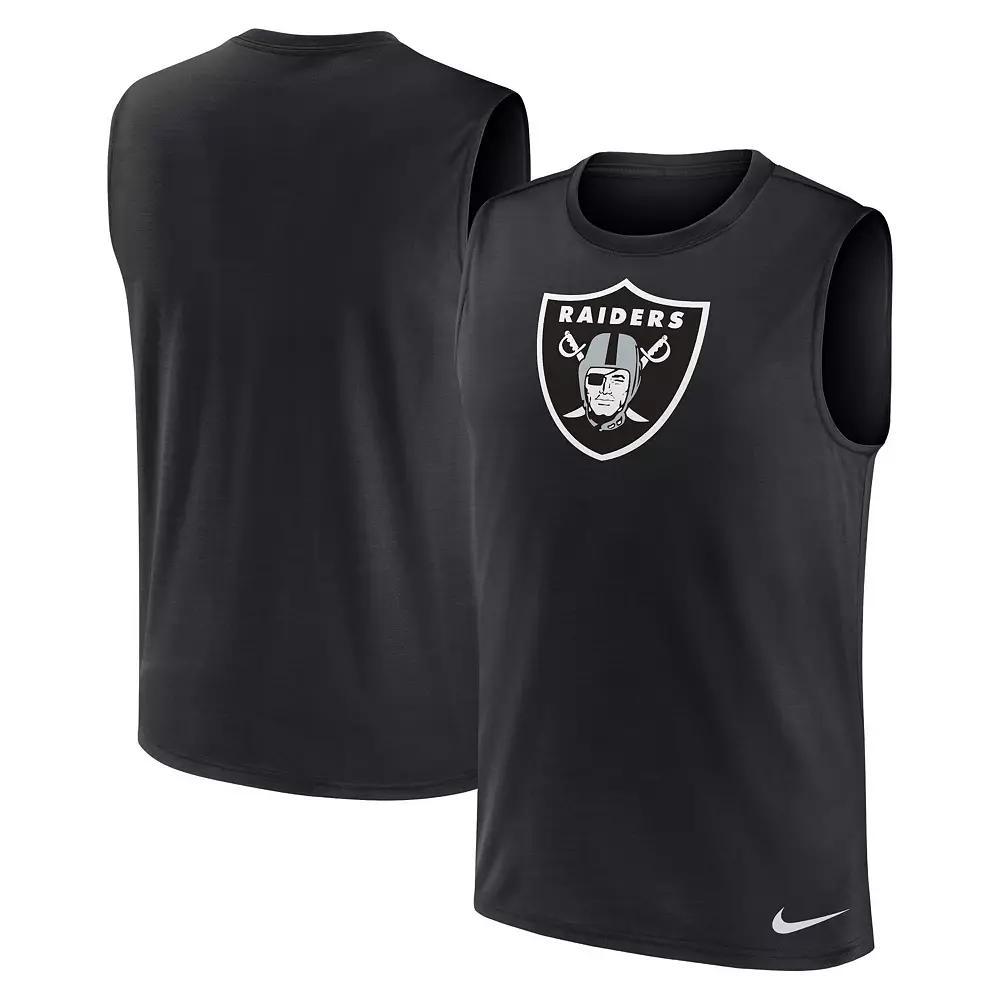 Men's Nike Black Las Vegas Raiders Blitz Legend Muscle Perform Tank Top,  Product Image