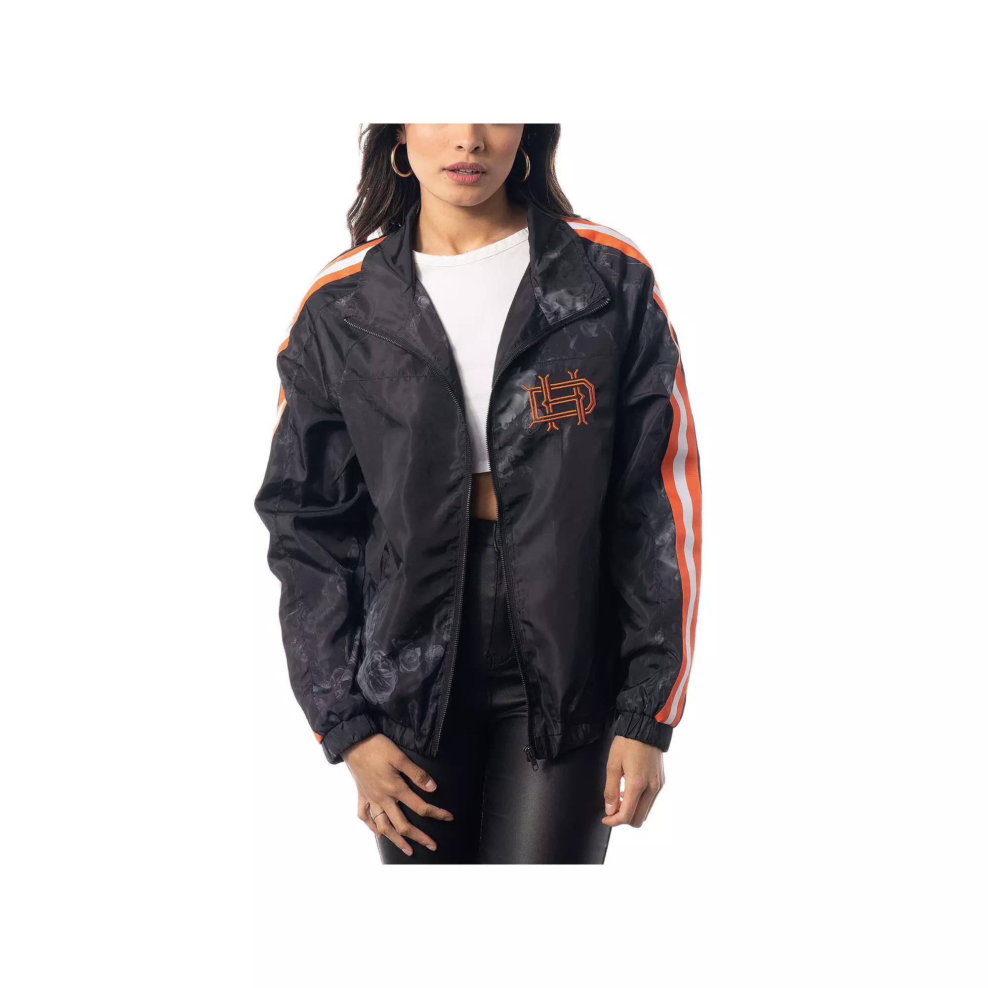 Women's The Wild Collective Black Houston Dynamo FC Full-Zip Track Jacket,  Product Image
